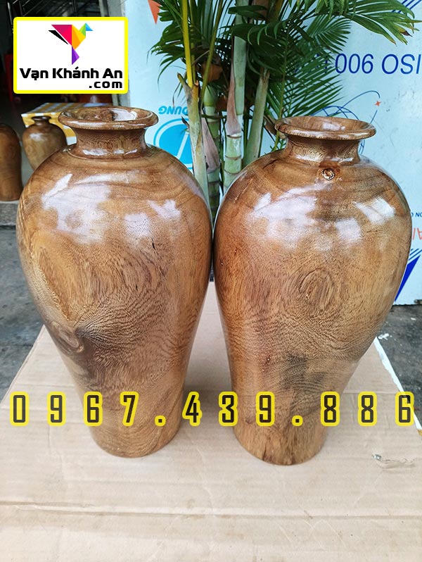 Bình gỗ phong thủy tài lộc