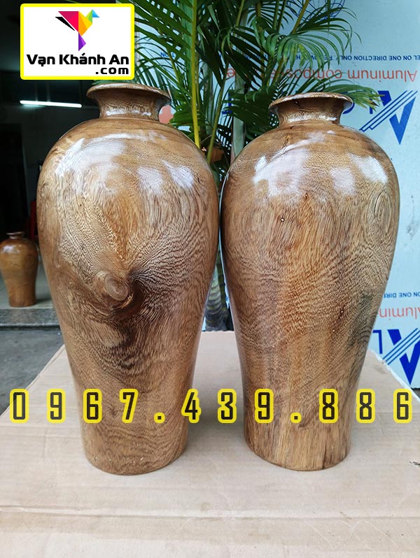 Bình gỗ phong thủy tài lộc