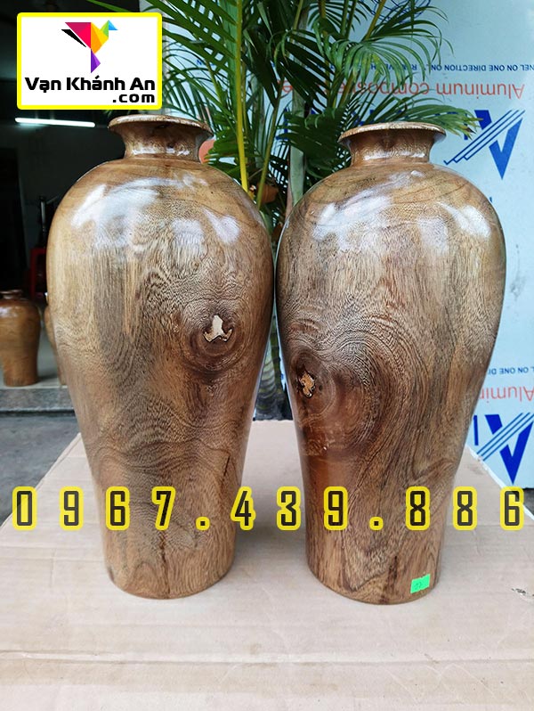 Bình gỗ phong thủy tài lộc