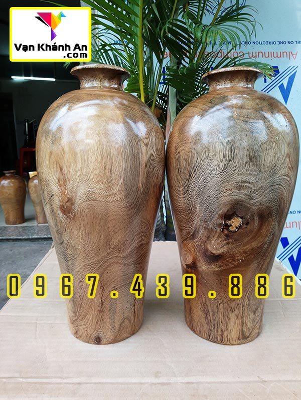 Bình gỗ phong thủy tài lộc