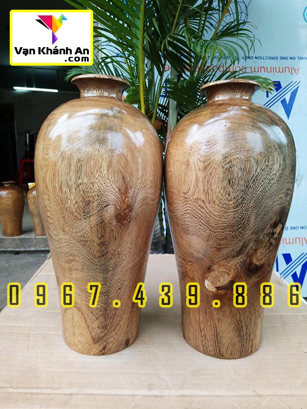 Bình gỗ phong thủy tài lộc