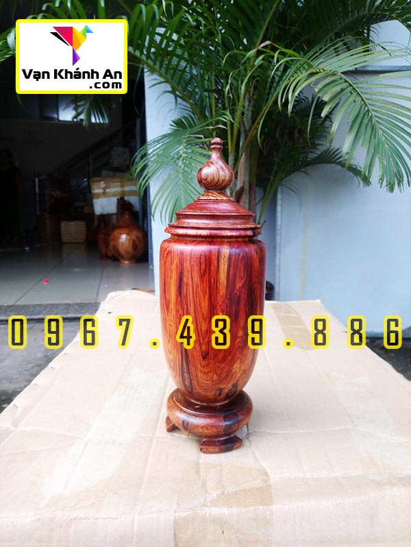 Bình phú quý gỗ cẩm lai đẹp