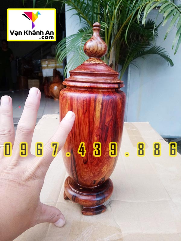 Bình phú quý gỗ cẩm lai đẹp