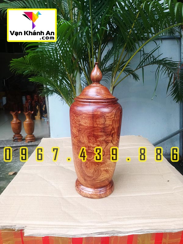 Bình phú quý tài lộc gỗ cẩm lai