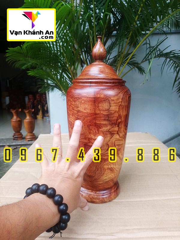 Bình phú quý tài lộc gỗ cẩm lai