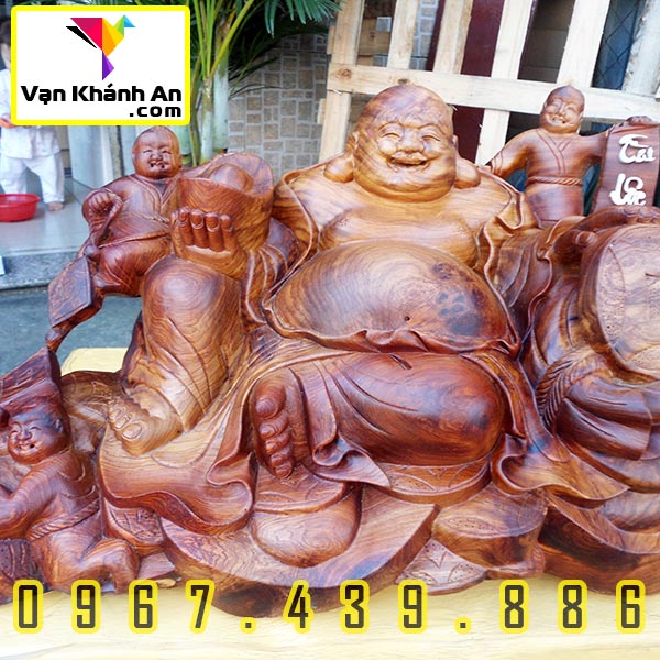 Tượng gỗ Phật Di Lặc đẹp