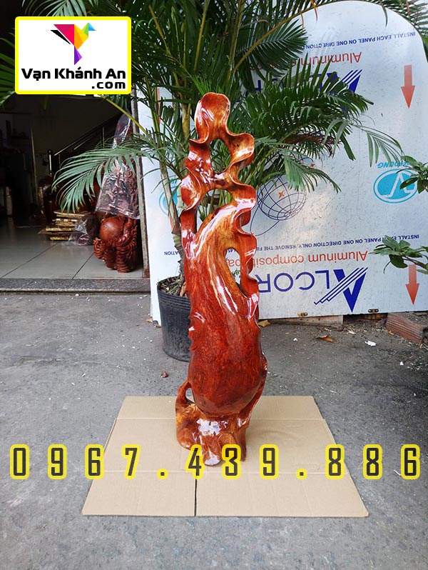 Bình phay nghệ thuật gỗ hương