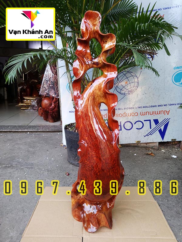 Bình phay nghệ thuật gỗ hương