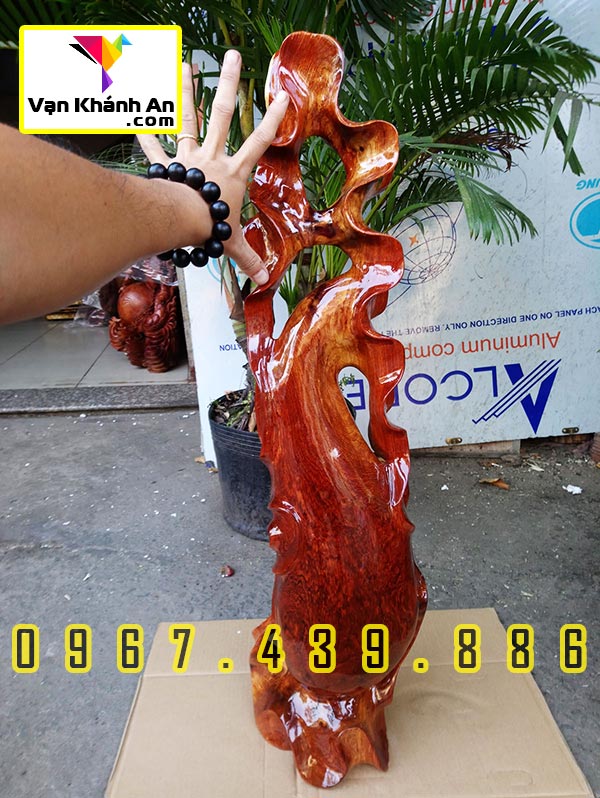 Bình phay nghệ thuật gỗ hương