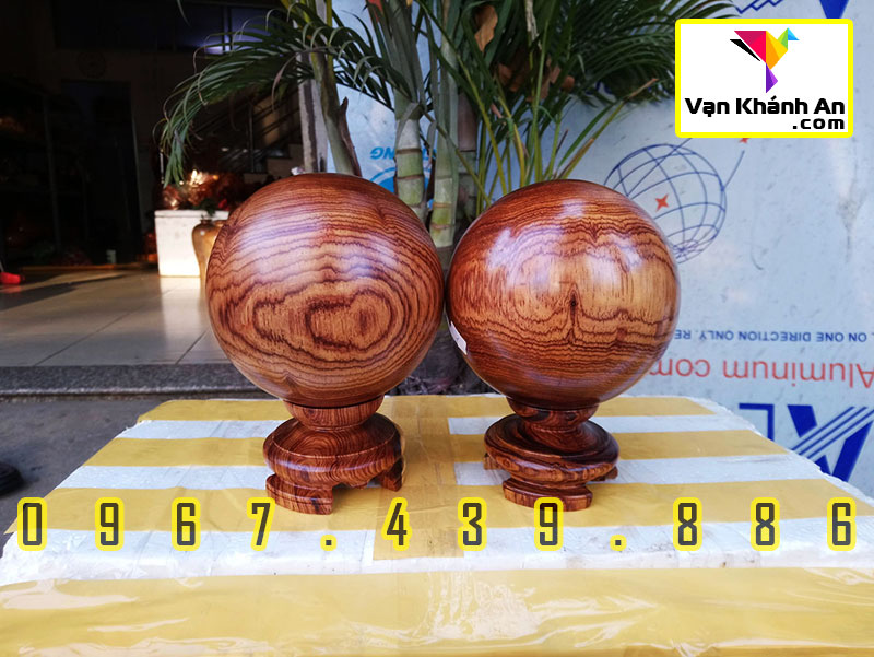 Quả bi cầu gỗ cẩm