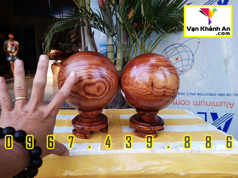 Quả bi cầu gỗ cẩm