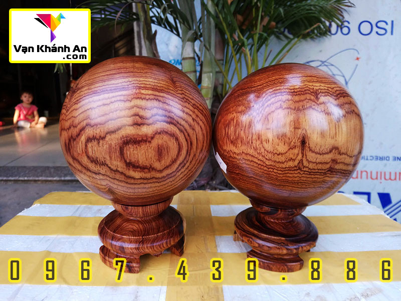Quả bi cầu gỗ cẩm