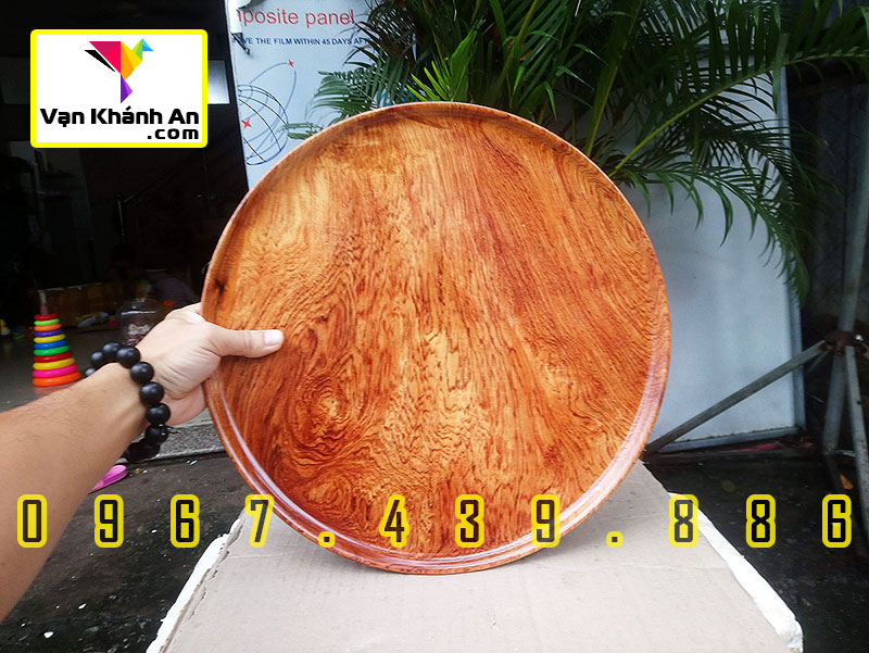 Đĩa đựng trái cây gỗ hương Việt