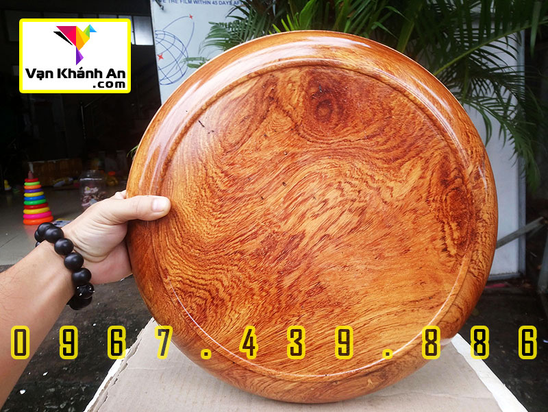 Đĩa đựng trái cây gỗ hương Việt