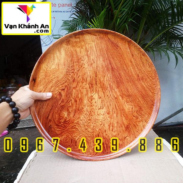 Đĩa đựng trái cây gỗ hương Việt