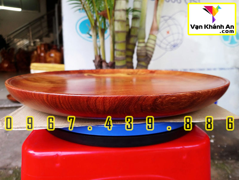 Đĩa gỗ decor đẹp gỗ hương Việt