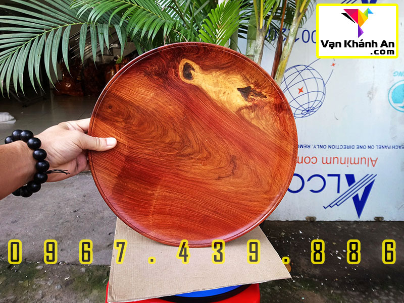 Đĩa gỗ decor đẹp gỗ hương Việt