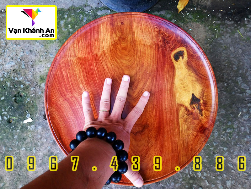Đĩa gỗ decor đẹp gỗ hương Việt