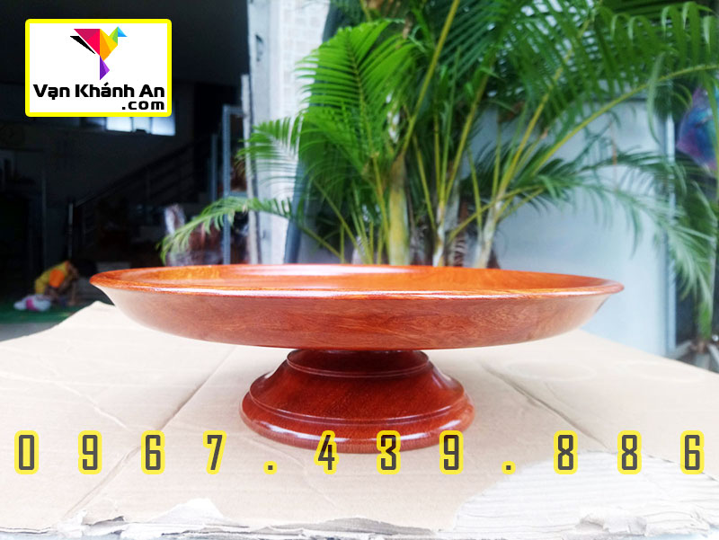 Đĩa hoa quả thờ cúng gỗ hương Việt