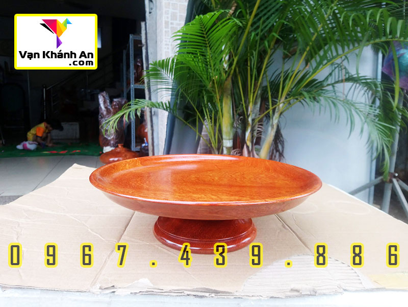 Đĩa hoa quả thờ cúng gỗ hương Việt