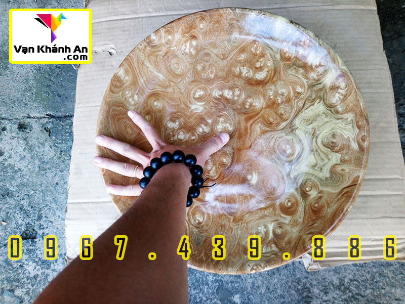 Mâm bồng bằng gỗ nu nghiến