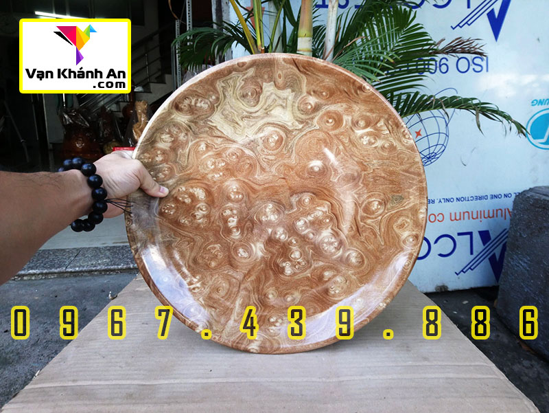 Mâm bồng bằng gỗ nu nghiến