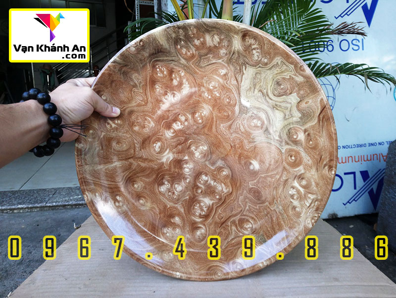 Mâm bồng bằng gỗ nu nghiến