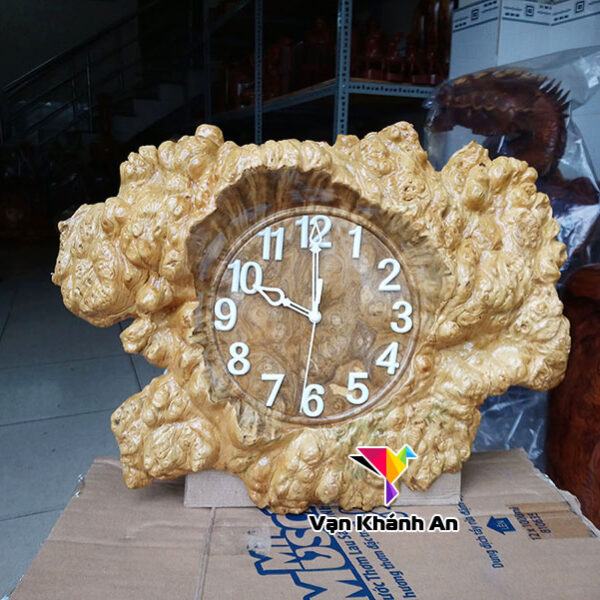 Đồng hồ gỗ nu nghiến