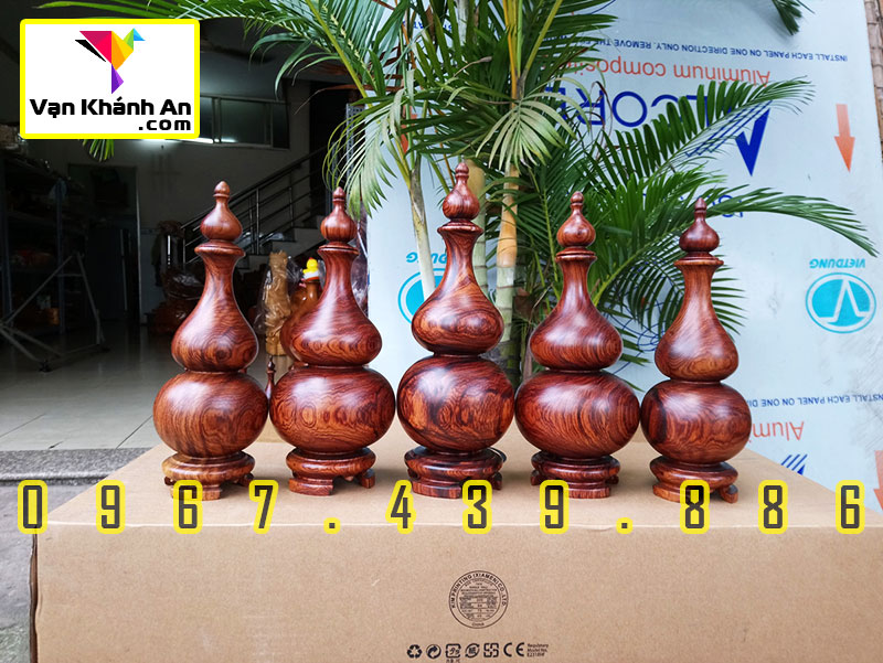 Hồ lô gỗ phong thủy tài lộc