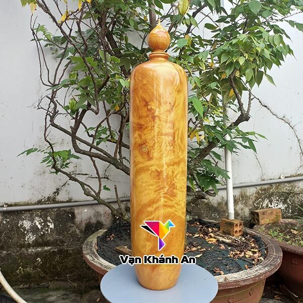 Bình gỗ pơ mu tài lộc