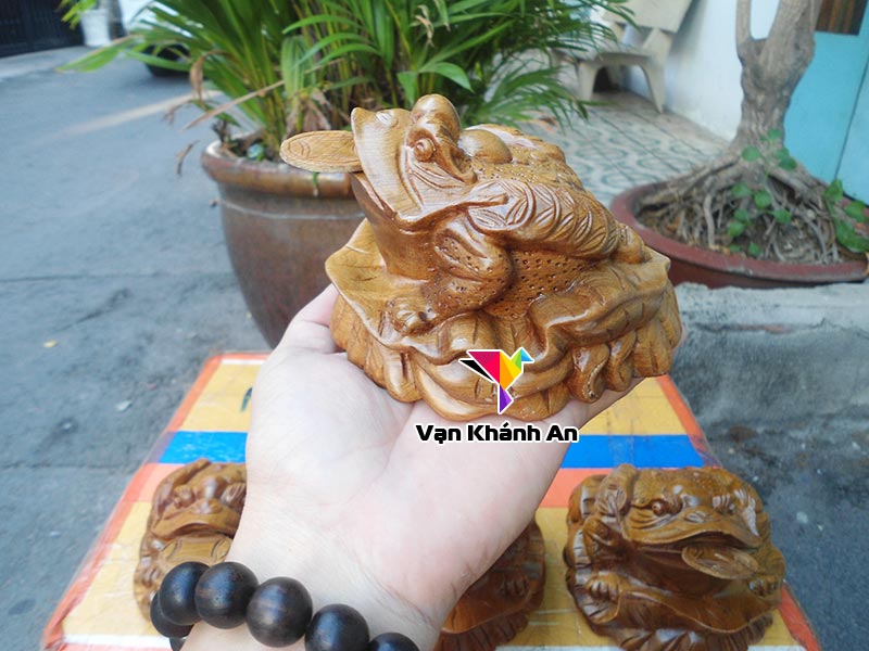 Thiềm thừ cóc ngậm tiền gỗ bách xanh