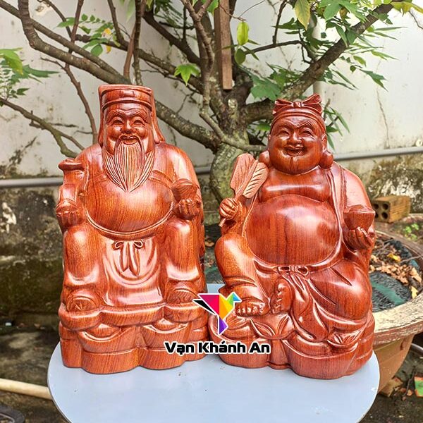 Tượng gỗ Thần Tài Thổ Địa