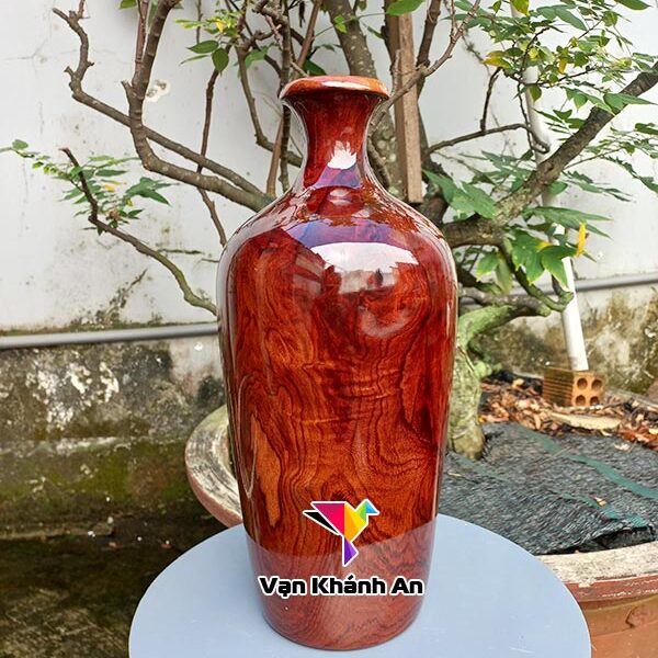 Bình hoa gỗ cẩm