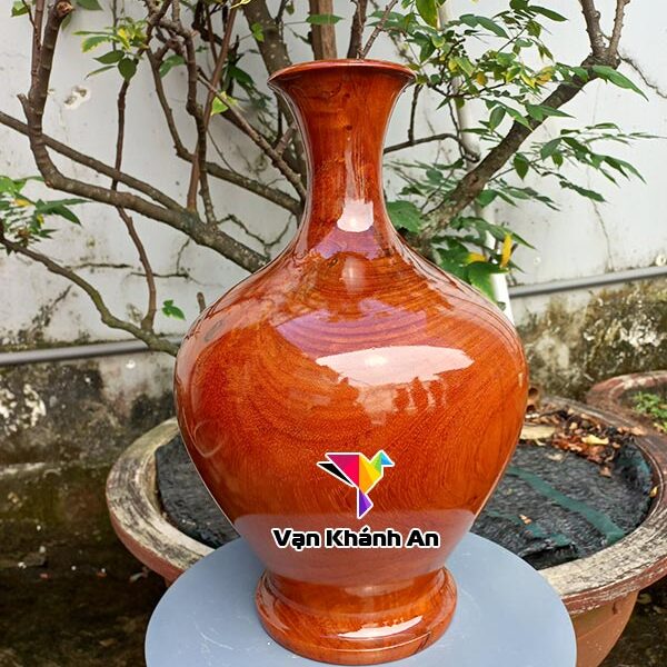 Bình Hút Tài Lộc Gỗ Gõ Đỏ