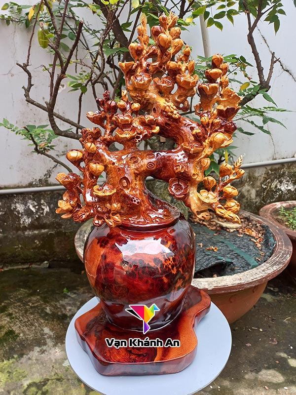 Bình mai gỗ nu hương