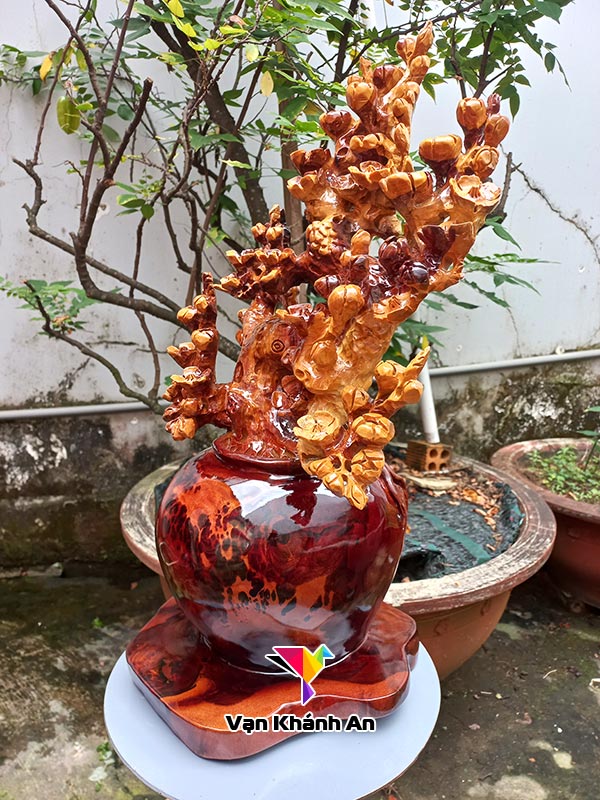 Bình mai gỗ nu hương