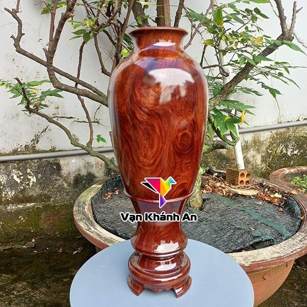 Bình trang trí gỗ cẩm