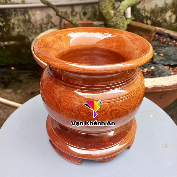 Lư Hương Bát Nhang Gỗ Gõ Đỏ