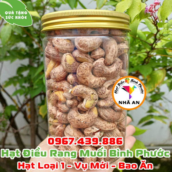 Hạt Điều Rang Muối Còn Vỏ Lụa