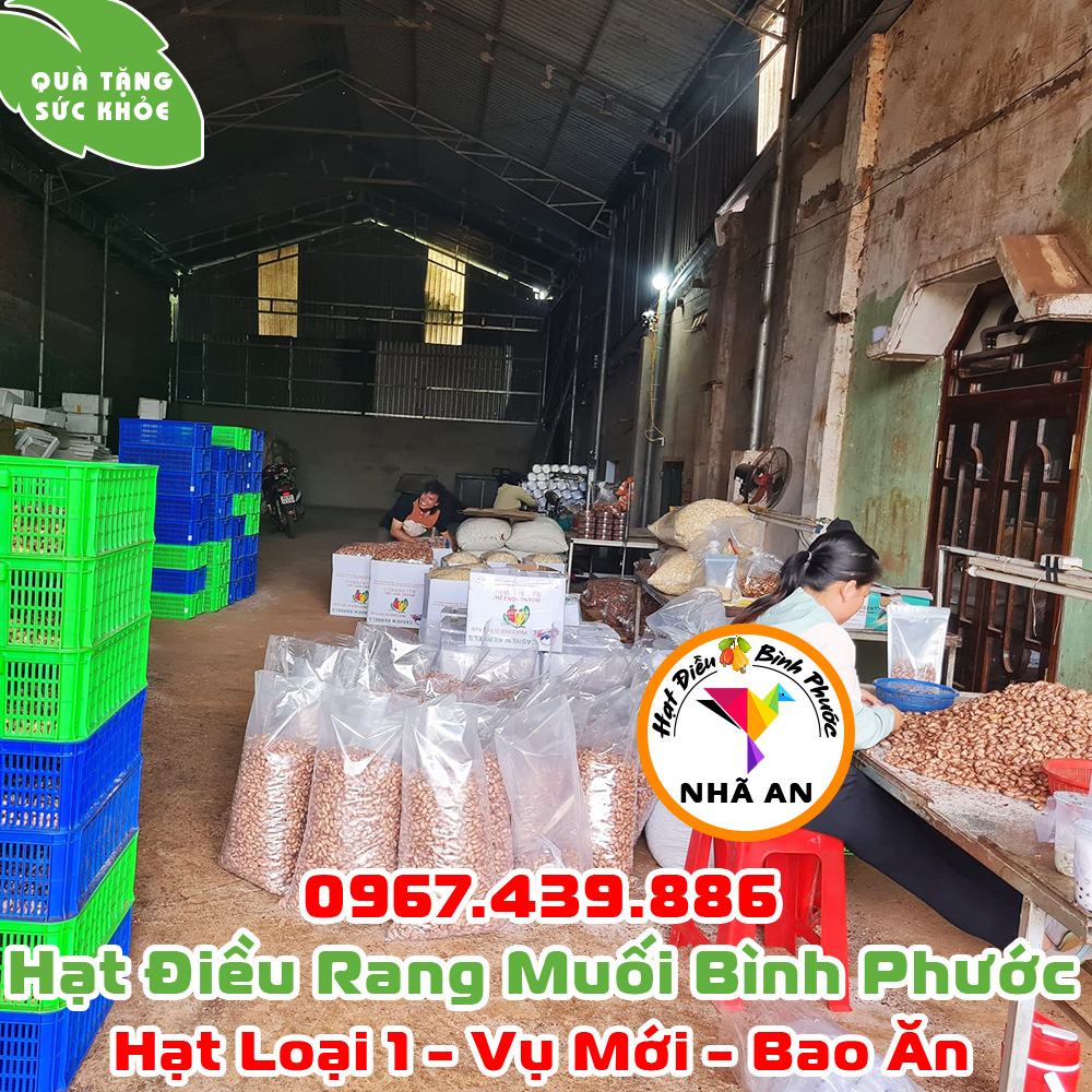 Xưởng Sản Xuất Hạt Điều Rang Muối Bình Phước