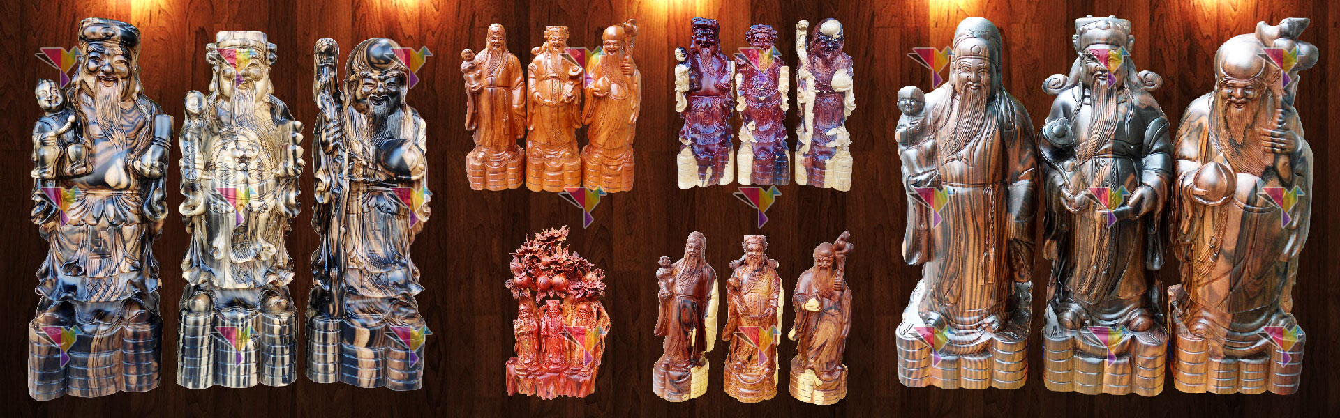 Tượng Phúc Lộc Thọ (hay còn gọi là tượng Tam Đa)