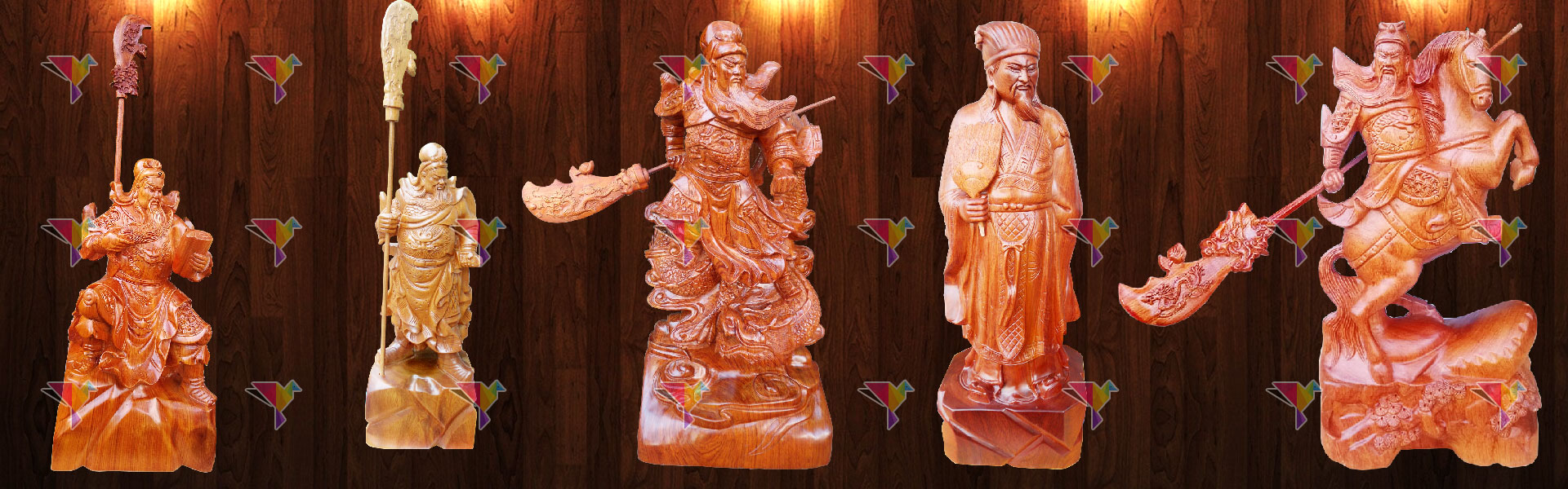 Tượng Quan Công - Tượng Khổng Minh