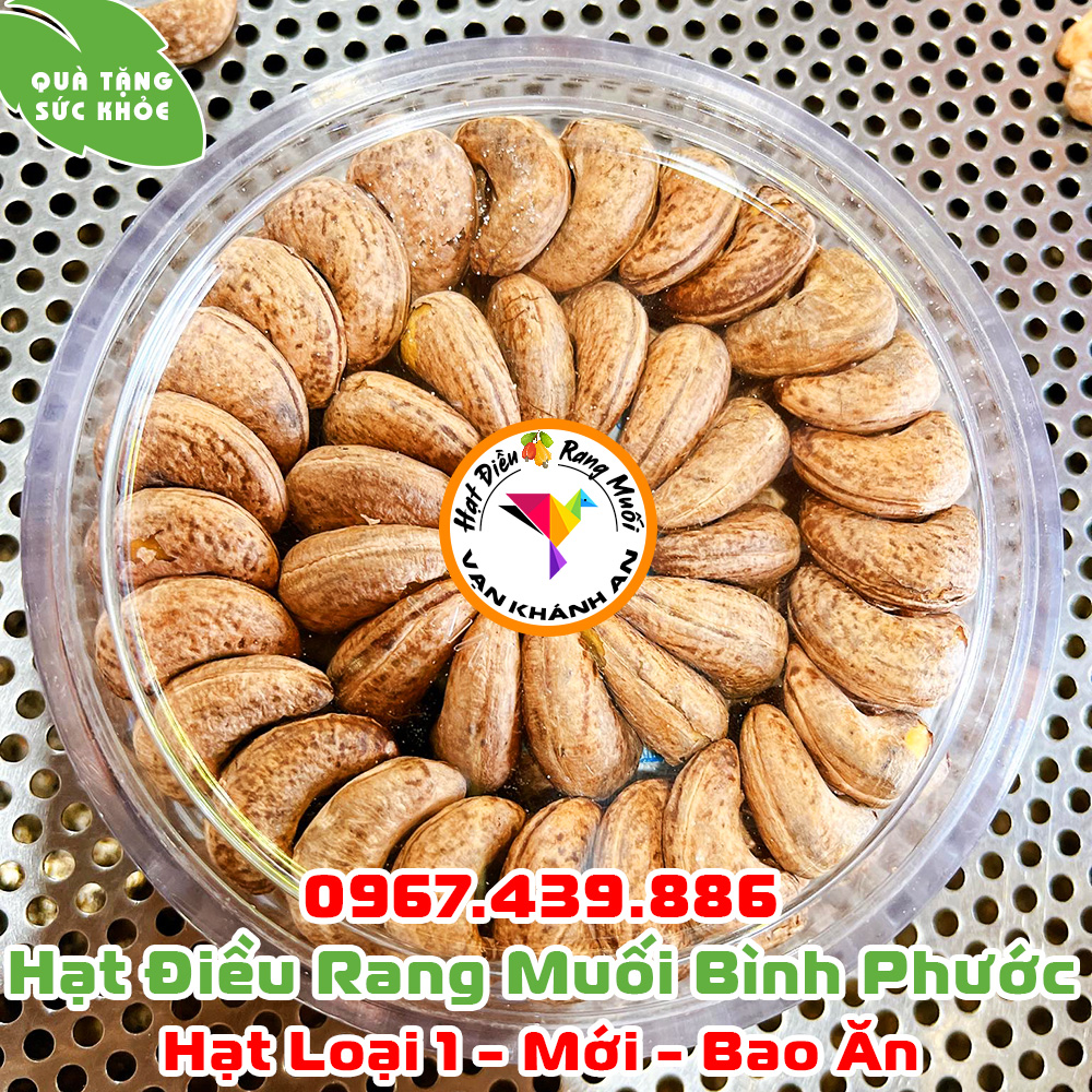 Hạt điều Bình Phước xếp hoa rang muối