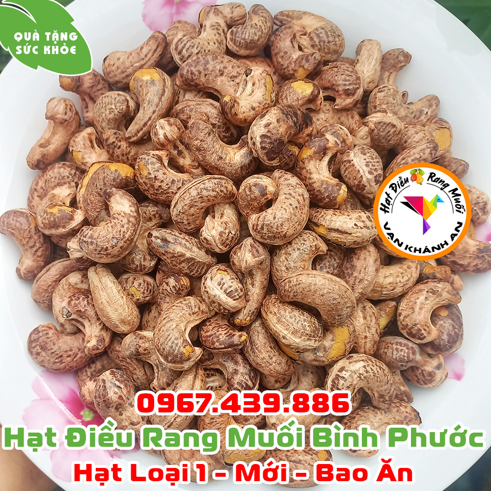Hạt điều rang muối nguyên hạt còn vỏ lụa
