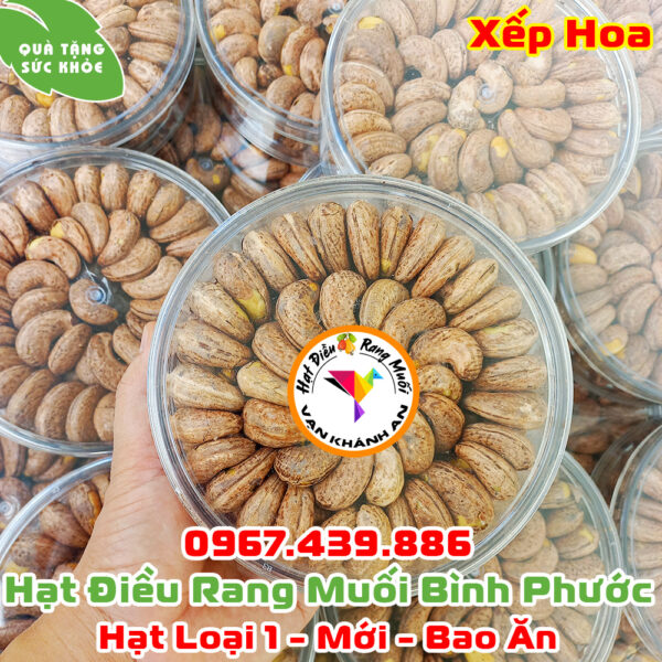 Hạt điều vỏ lụa rang muối