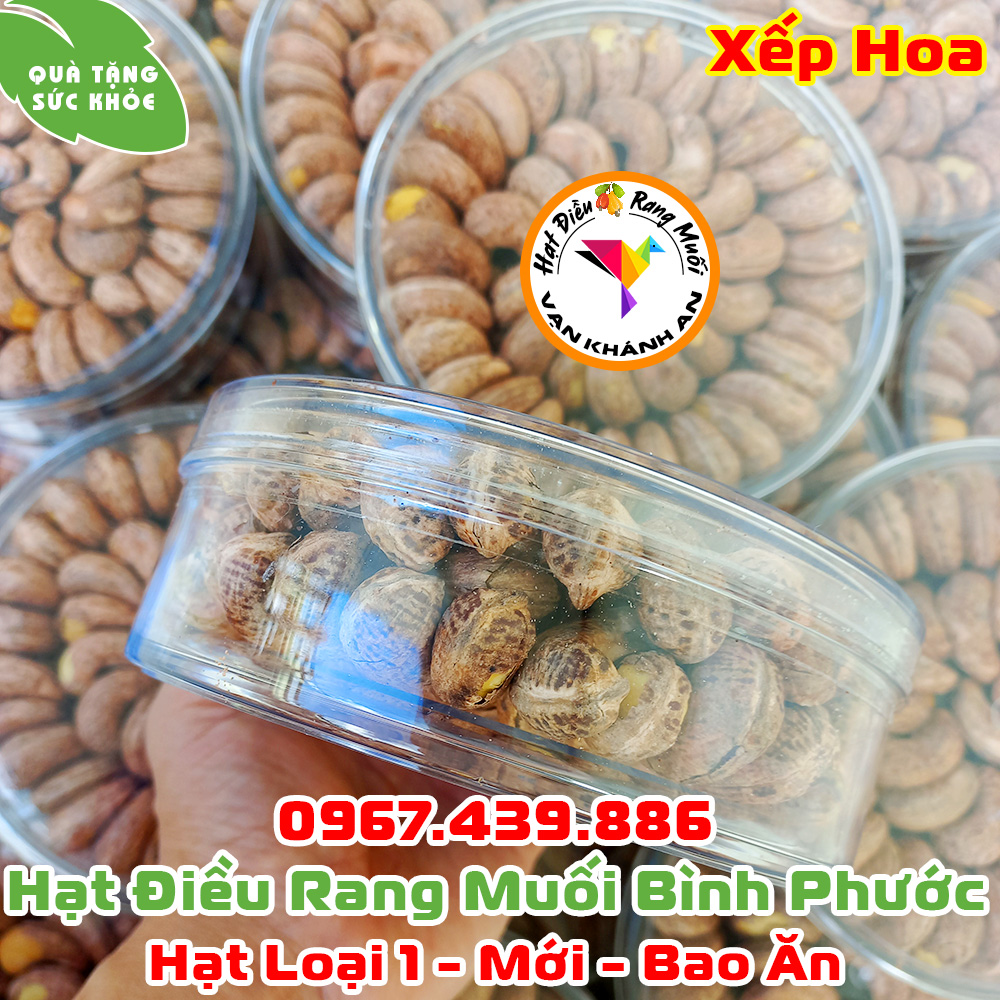 Hạt điều xếp hoa rang muối