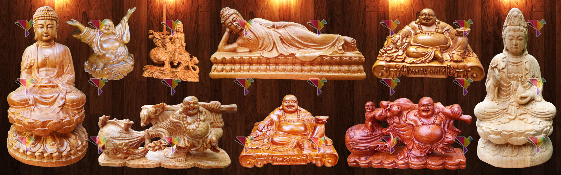 Tượng Phật Để Xe