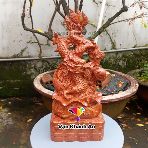 Tượng Rồng Phong Thủy Gỗ Hương