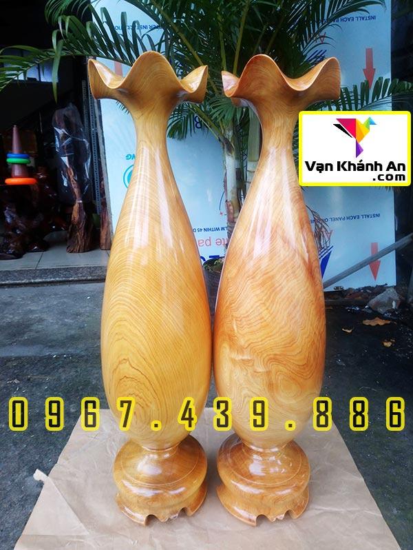 Cặp Lục Bình Gỗ Pơ Mu
