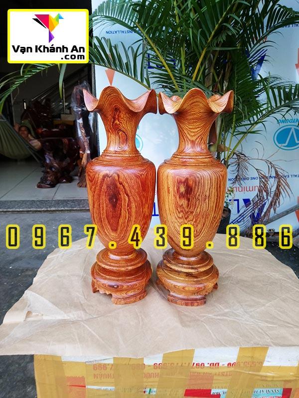 Cặp Lục Bình Gỗ Cẩm